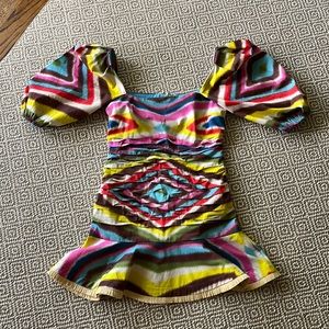 Alexis Montaigne dress womens size medium multi colored